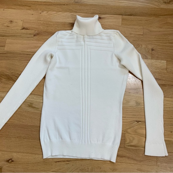 INC International Concepts Winter White Turtle Neck Sweater Size Large - Picture 4 of 14